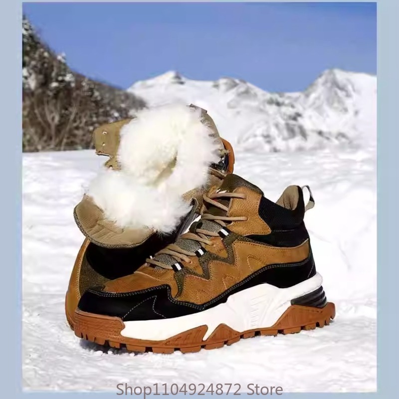 Men'S Shoes Dockers - Kışlık Sıcak Yün Pamuklu Ayakkabılar Erkek