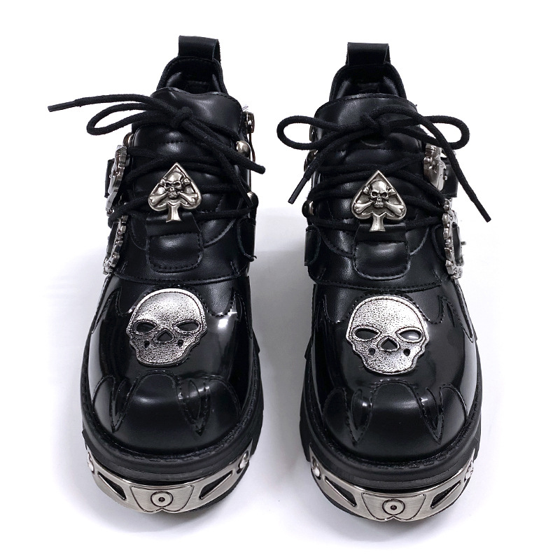 Men Shoes 2026 - 2026 Yeni Retro Koyu Platform Altın