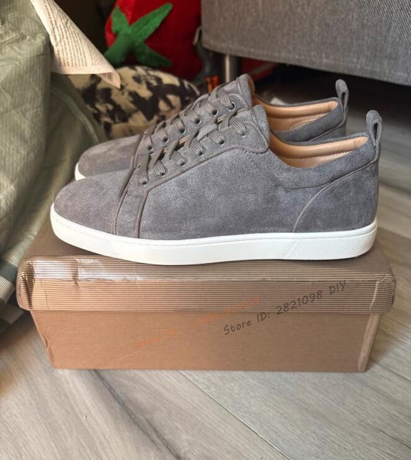 Men'S Shoes Hey Dude - Kısa ve Özlü Gri Süet Deri