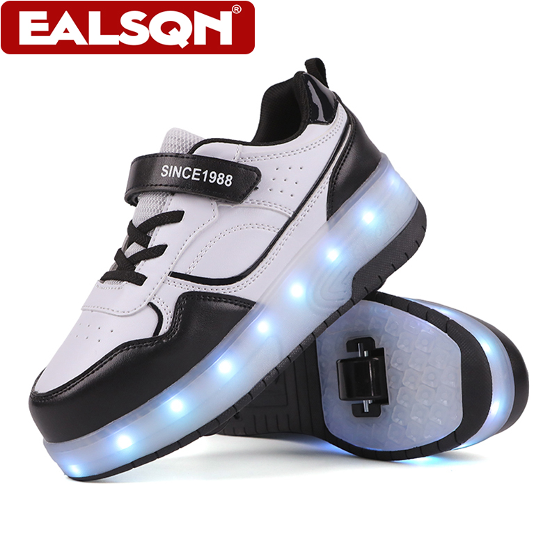 Men Shoes Running - Yeni Çocuk LED Işıklı Tekerlekli Paten