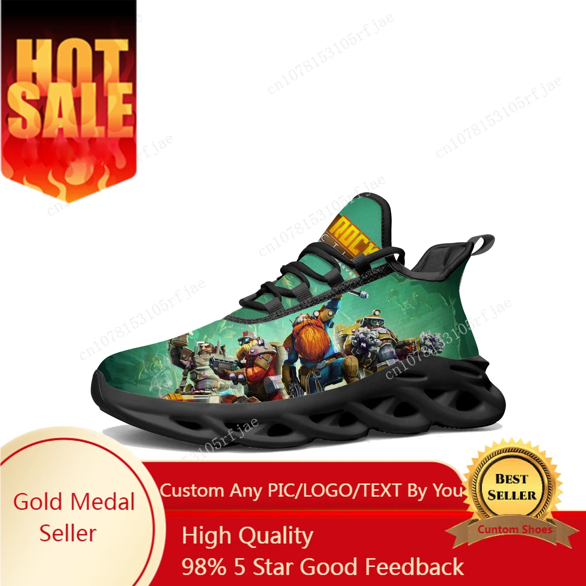 Men Shoes Running - Deep Rock Galactic Flats Spor Ayakkabıları