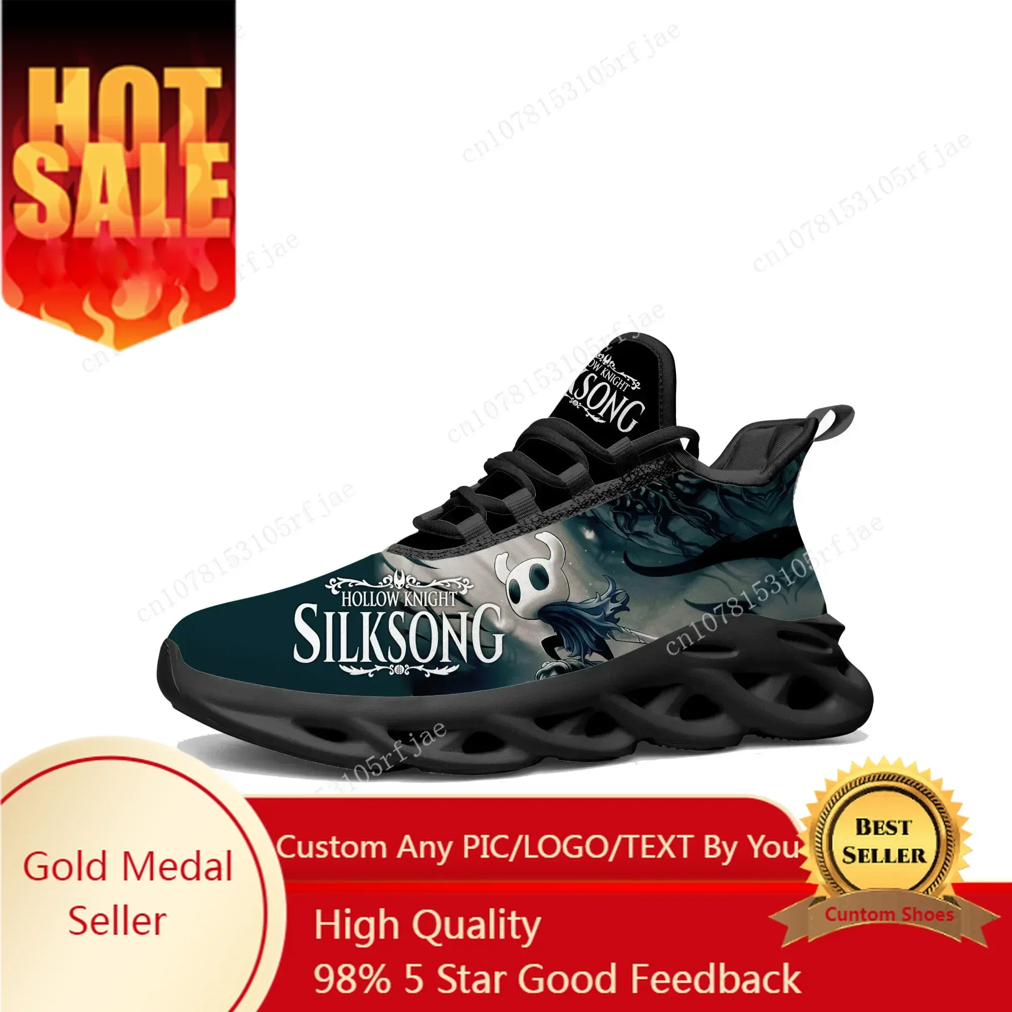 Men Shoes Running - Karikatür Oyunu Ghost Hollow Knight Flats