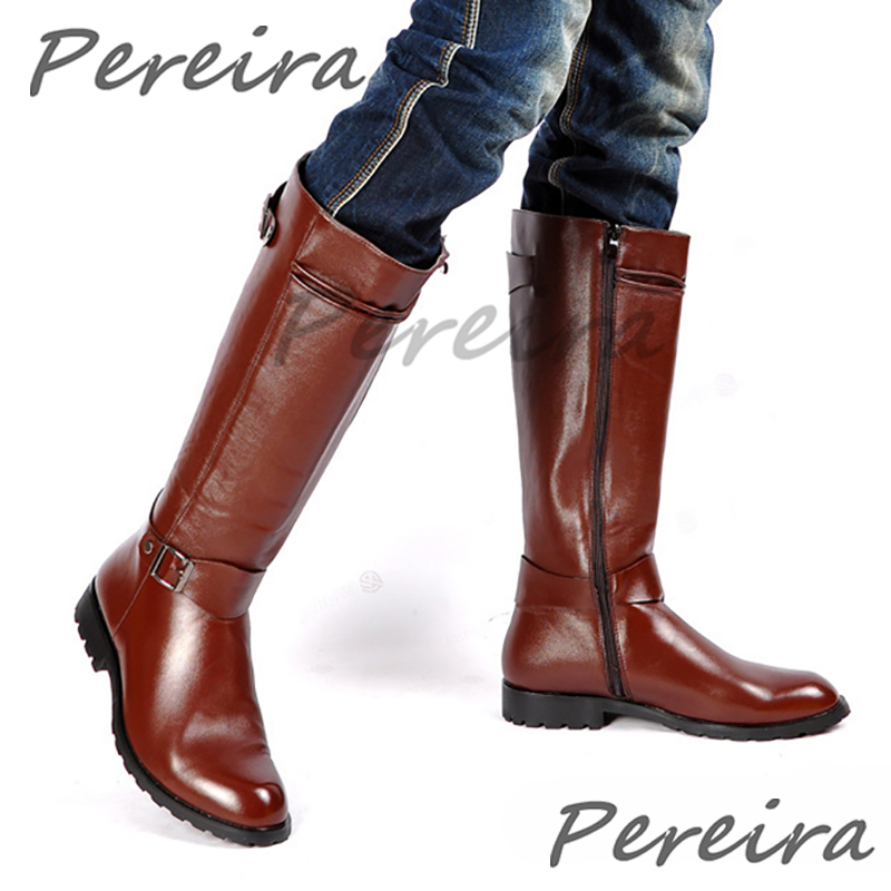 Sonbahar Kış Retro Diz Üstü Er - Men'S Shoes Zipper incelemesi ve fiyatı