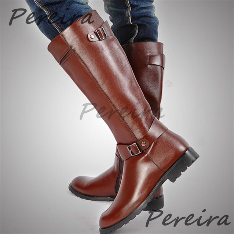 Sonbahar Kış Retro Diz Üstü Er - Men'S Shoes Zipper incelemesi ve fiyatı