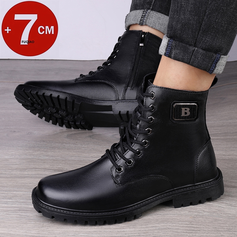 Erkek Hakiki Deri Yükseklik Ar - Men'S Shoes Zipper incelemesi ve fiyatı