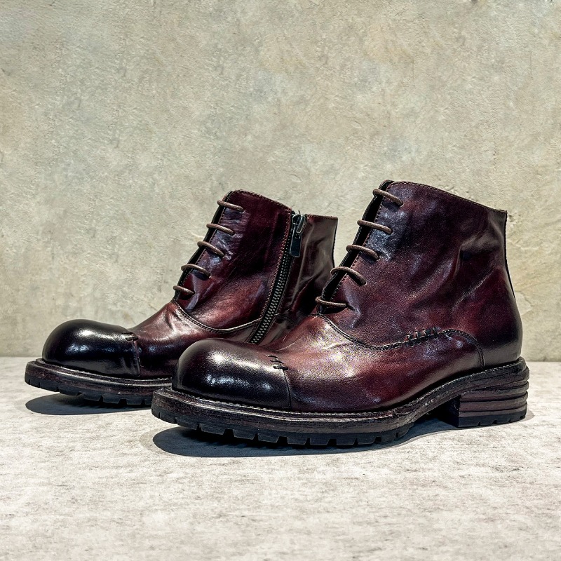 Etnik Tarz Yıkanmış At Derisi  - Men'S Shoes Zipper incelemesi ve fiyatı