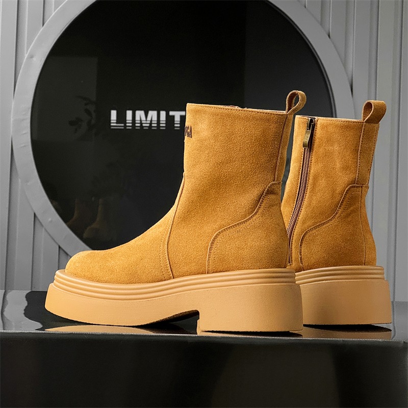 Kışlık Avrupa Amerika Retro Ka - Men'S Shoes Zipper incelemesi ve fiyatı